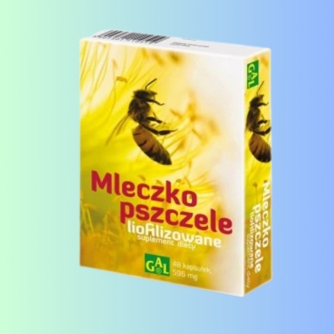 GAL Mleczko pszczele liofilizowane – naturalne wsparcie odporności i witalności – 48 kapsułek