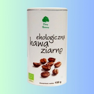Kawa ziarnista Arabica i Robusta – ekologiczne ziarna 150 g – Dary Natury