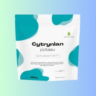 Cytrynian potasu – 250 g, naturalne wsparcie gospodarki elektrolitowej – Naturove