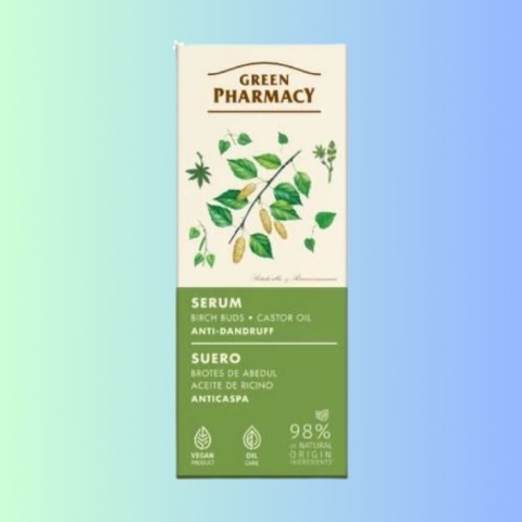 Serum przeciwłupieżowe Green Pharmacy – pąki brzozy i olej rycynowy, 100 ml