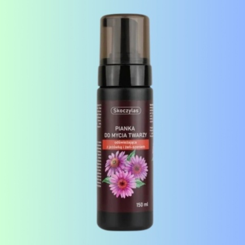 Pianka do mycia twarzy Skoczylas – odświeżająca, z jeżówką i żeń-szeniem