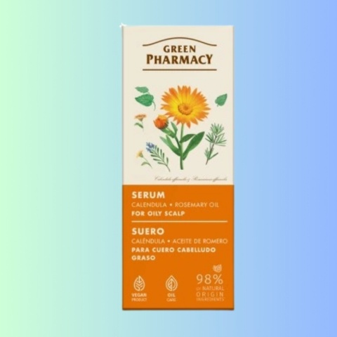 Serum do przetłuszczającej się skóry głowy Green Pharmacy – nagietek, 100 ml