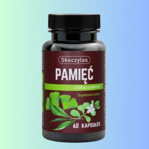 Skoczylas Pamięć 60 kapsułek – wsparcie koncentracji, pamięci i pracy mózgu