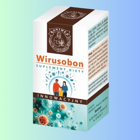 Bonimed Wirusobon – czarny bez, kora wierzby, kwiat lipy i czystek, wsparcie odporności, 30 kapsułek