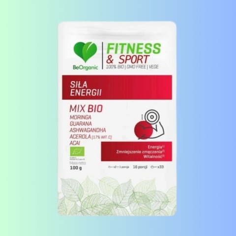 BeOrganic Siła Energii Bio – naturalna mieszanka w proszku dla witalności i energii 100g