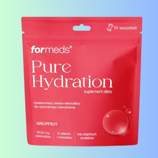 Pure Hydration - Elektrolity dla szybkiego nawodnienia organizmu GREJPFRUT, Formeds, 14 porcji w saszetkach