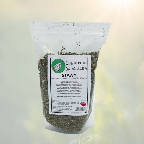 STAWY mieszanka ziołowa O. Klimuszki na zdrowe stawy, Zielarnia Suwalska, 200g STAWY mieszanka ziołowa O. Klimuszki na zdrowe stawy, Zielarnia Suwalska, 200g