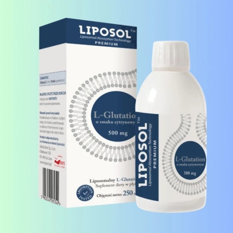 Aliness Liposol™ Liposomalny L-Glutation 500 mg – płyn o smaku cytrynowym, 250 ml