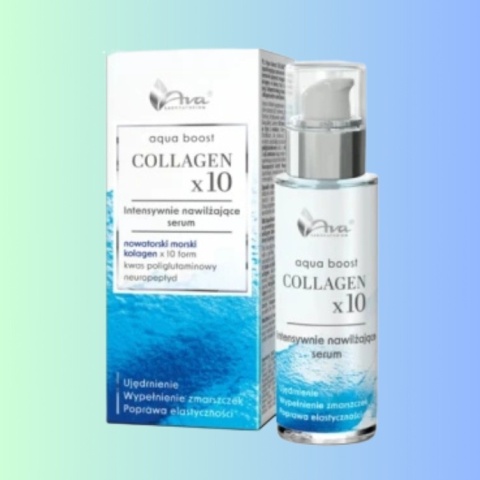 Ava Aqua Boost Collagen x10 intensywnie nawilżające serum z kolagenem 30 ml