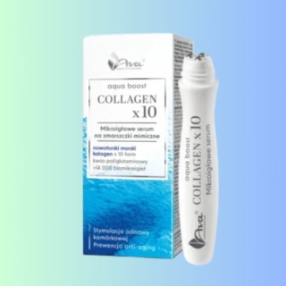 Ava Aqua Boost Collagen x10 mikroigłowe serum na zmarszczki mimiczne 15 ml