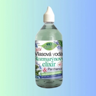 BIONE Cosmetics Woda Rozmarynowa do Włosów – tonik do masażu skóry głowy i pielęgnacji włosów normalnych i suchych, 215 ml
