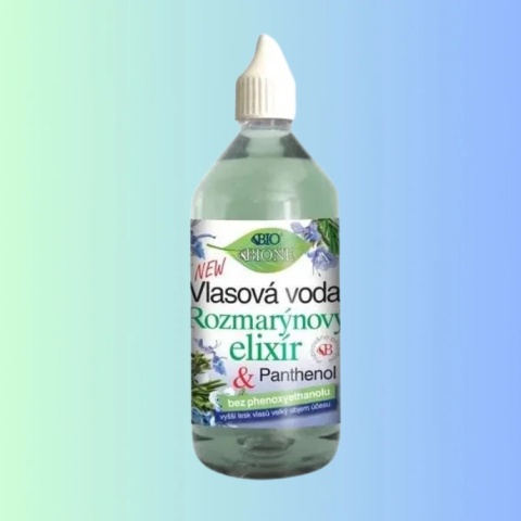 BIONE Cosmetics Woda Rozmarynowa do Włosów – tonik do masażu skóry głowy i pielęgnacji włosów normalnych i suchych, 215 ml
