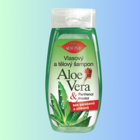 Bione Aloe Vera szampon do włosów i ciała z aloesem 260 ml