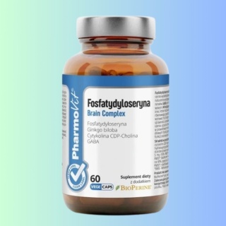 Fosfatydyloseryna na pamięć i koncentrację PharmoVit 60 kaps.