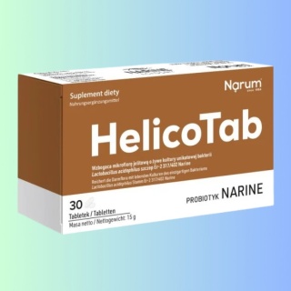 HelicoTab – probiotyk Narine z metabolitami bakterii na wsparcie mikrobioty jelitowej 30 tabletek