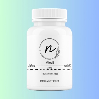 Miedź 3 mg glukonian miedzi na odporność i układ nerwowy NaturePro 90 kapsułek vege