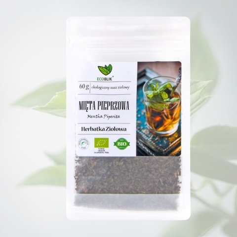 Mięta pieprzowa EKO na trawienie i prawidłowe funkcjonowanie przewodu pokarmowego EcoBlik 60 g