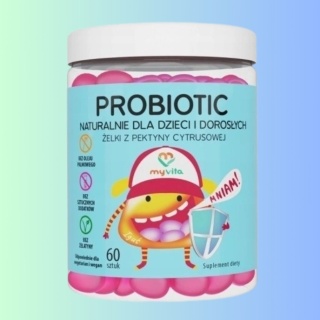 MyVita Probiotic żelki probiotyczne z pektyny dla dzieci i dorosłych 60 szt.
