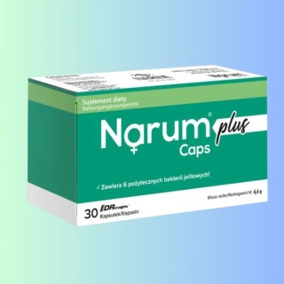 Narum Plus – probiotyk 6 szczepów bakterii z Narine na wsparcie mikrobioty jelitowej 30 kapsułek