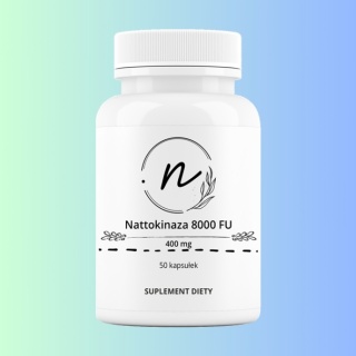 Nattokinaza 8000 FU – enzym fibrynolityczny NaturePro, 50 kapsułek