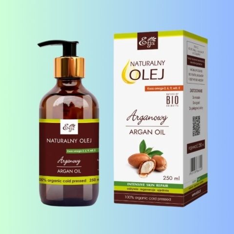 Olej arganowy BIO Etja 250 ml – nierafinowany, tłoczony na zimno do twarzy, włosów i ciała