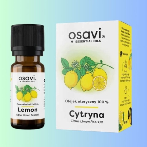 Olejek eteryczny cytrynowy 100% do aromatyzacji, kąpieli i masażu Osavi 10 ml
