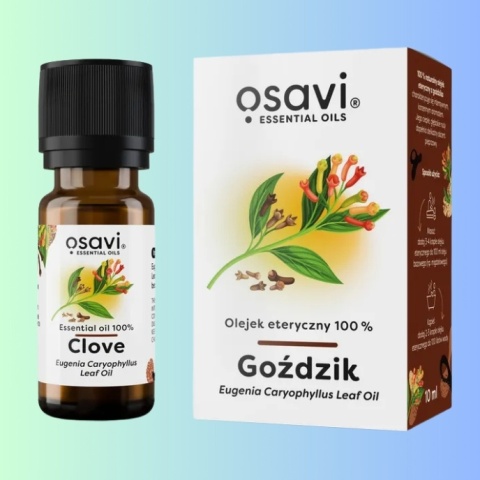 Olejek eteryczny goździkowy 100% do masażu i kąpieli Osavi 10 ml