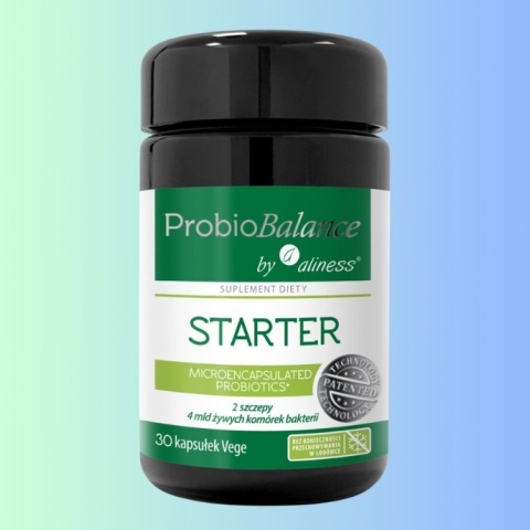 ProbioBalance STARTER 4 mld – probiotyk na wsparcie prawidłowego funkcjonowania jelit, 30 kapsułek VEGE