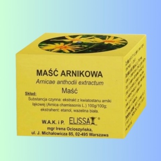 Maść arnikowa Elissa 25 g – pielęgnacja skóry po stłuczeniach i urazach