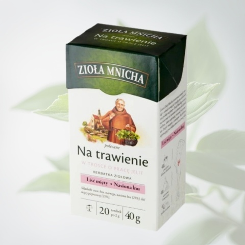 Herbata Zioła Mnicha na Trawienie – Big-Active – ziołowa herbata ekspresowa wspierająca prawidłowe trawienie – 40 g