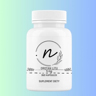 Suplement diety NaturePRO Orotan litu 5 mg – 360 kapsułek