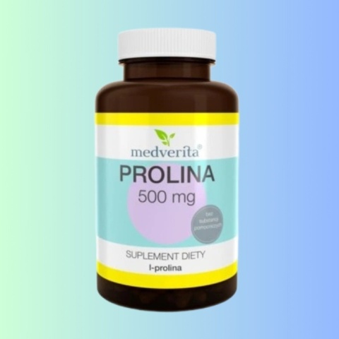 Suplement diety Medverita Prolina 500 mg – 50 kapsułek