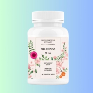 Suplement diety Manufaktura Witamin Melatonina 10 mg – 90 tabletek wege