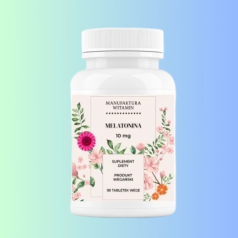Suplement diety Manufaktura Witamin Melatonina 10 mg – 90 tabletek wege