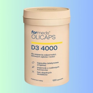 Suplement diety ForMeds Olicaps Witamina D3 4000 IU – 120 kapsułek