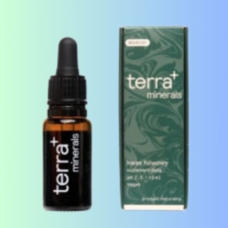Suplement diety Terra Minerals Kwas fulwowy – krople – 15 ml (wegański, bezglutenowy)