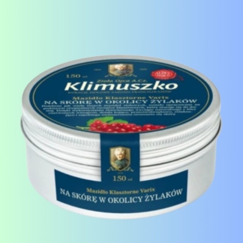 Maść Zioła Ojca Klimuszko Varix – mazidło klasztorne na żylaki – 150 ml / 150 g