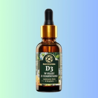 HERBAL PHARMACEUTICALS D3 2000 w oleju z czarnuszki 30 ml