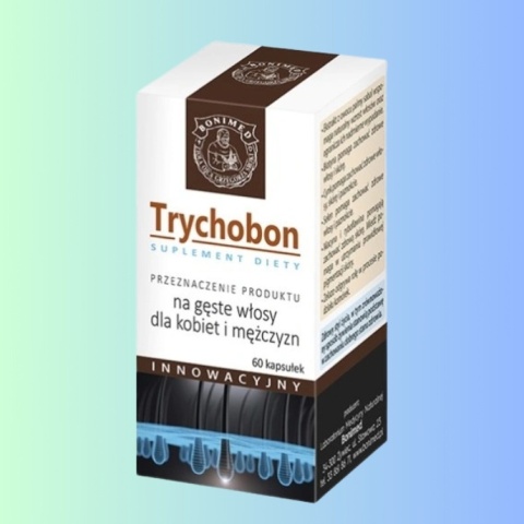 Bonimed Trychobon 60 kapsułek na włosy skóra paznokcie bez cukru
