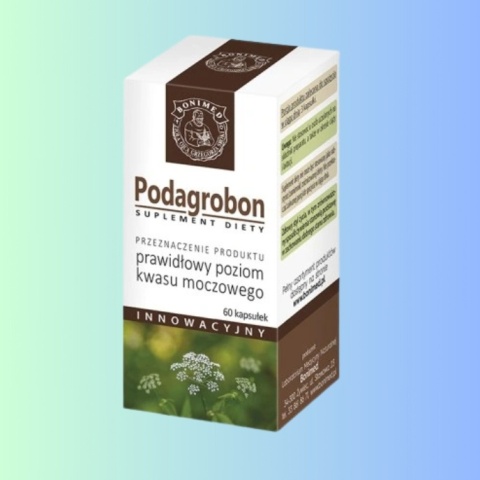 Bonimed PODAGROBON 60 kapsułek Ojca Grzegorza Sroki wsparcie stawów i metabolizmu kwasu moczowego
