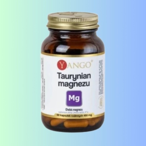 Yango taurynian magnezu 60 kapsułek suplement diety magnez układ nerwowy
