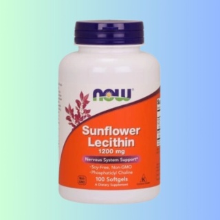 Now Foods Lecytyna słonecznikowa 1200 mg 100 kapsułek bez GMO suplement diety