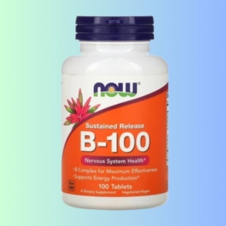 Now Foods B-100 kompleks witamin B o przedłużonym uwalnianiu 100 tabletek