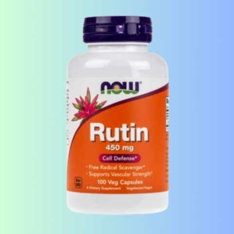 Now Foods Rutin 450 mg rutyna 100 kapsułek suplement diety naczynia krwionośne