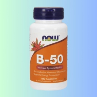 Now Foods Witamina B-50 100 kapsułek wegetariańskich kompleks witamin B