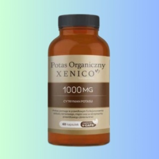 Xenico Pharma Naturalny Potas Organiczny 1000 mg cytrynian potasu 60 kapsułek
