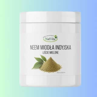NatVita Neem liście mielone 250 g Miodla indyjska Ajurweda oczyszczanie