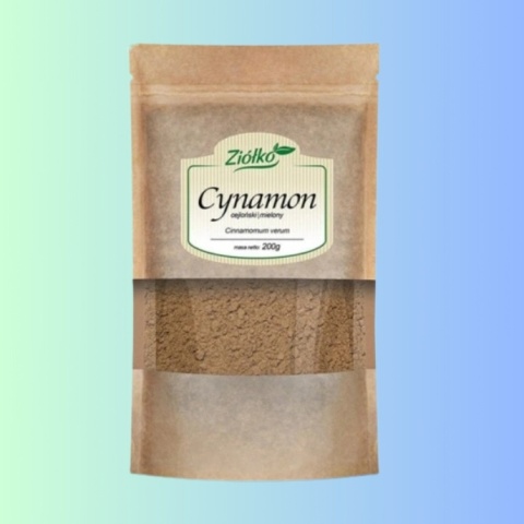 Ziółko Cynamon cejloński mielony 200 g Cinnamomum verum przyprawa naturalna
