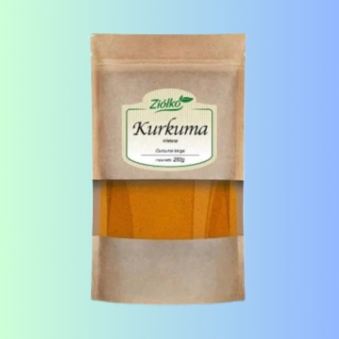 Ziółko Kurkuma mielona 250 g przyprawa naturalna Curcuma longa
