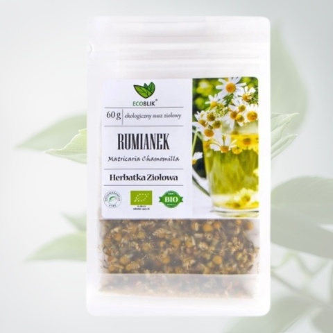 Ecoblik Rumianek herbata ziołowa liściasta BIO 60 g Medicaline